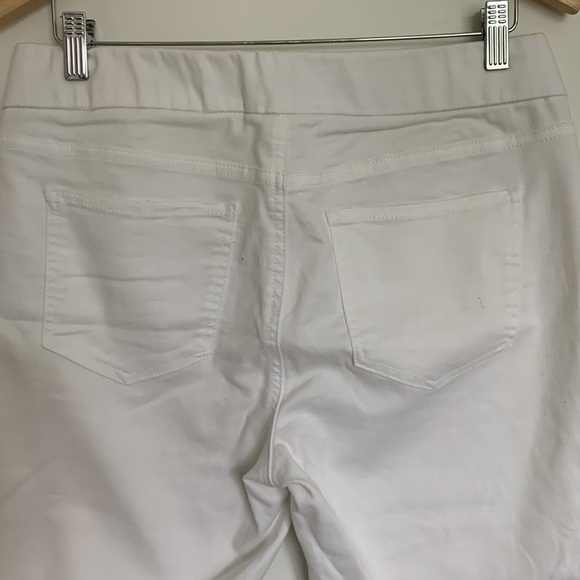 New Directions Women’s Pull-on Cropped Pants White 10 - Picture 5 of 7
